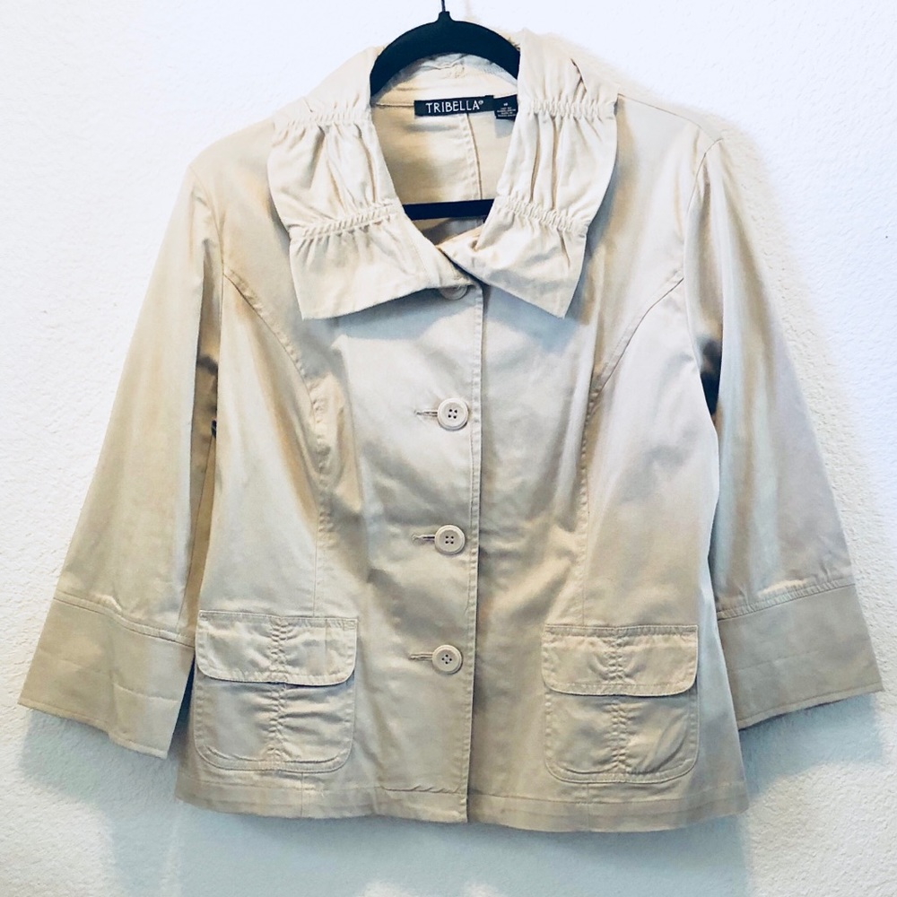 Comfortable Khaki/Tan Light Weight Jacket 🧥 Sz 10